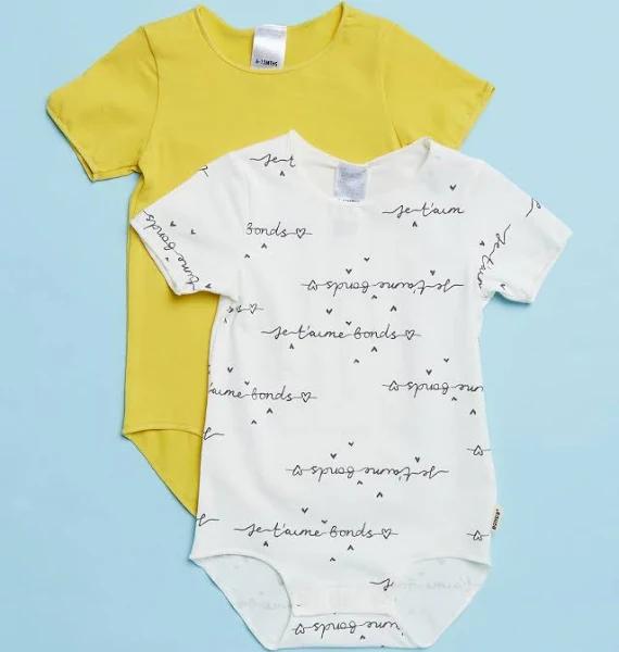 Bonds Wonderbodies Bodysuit 2 Pack Size: 3-6 Months