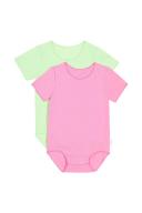 Bonds Wonderbodies Short Sleeve Bodysuit 2 Pack Size: 3-6 Months