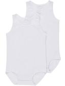 Bonds Wondercool Eyelet Singletsuit 2 Pack - Limed & New Grey Marle