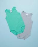 Bonds Wondercool Eyelet Singletsuit Green 2 Pack Green 1