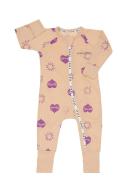Bonds Wondercool Eyelet Zip Wondersuit - Love & Sparkles Stepping Stone