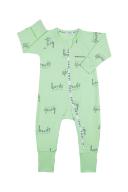 Bonds Wondercool Eyelet Zip Wondersuit Print in Green 0