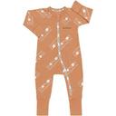 Bonds Wondercool Eyelet Zip Wondersuit - Seaside Waves Macadamia