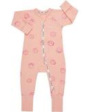 Bonds Wondercool Eyelet Zip Wondersuit - Seaside Waves Macadamia