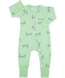 Bonds Wondercool Eyelet Zip Wondersuit - Seaside Waves Macadamia
