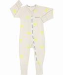Bonds Wondercool Eyelet Zip Wondersuit - Seaside Waves Macadamia