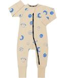 Bonds Wondercool Eyelet Zip Wondersuit - Seaside Waves Macadamia