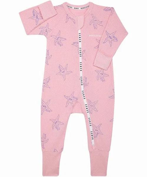 Bonds Wondercool Eyelet Zip Wondersuit - Starfish Cool Pink