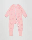 Bonds Wondercool Eyelet Zip Wondersuit - Wondersmile Pink