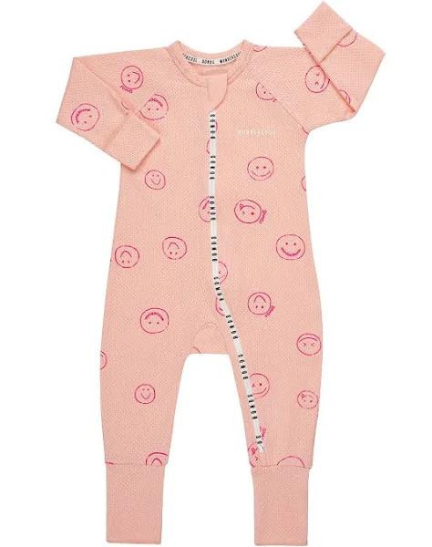 Bonds Wondercool Eyelet Zip Wondersuit - Wondersmile Pink