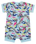 Bonds Zip Romper in Collage Zebra Calm Blue Size: 6-12 Months