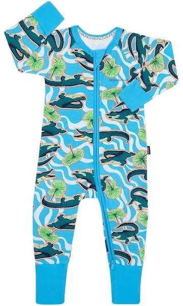 Bonds Zip Wondersuit - Croc Atack Blue