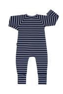 Bonds Zip Wondersuit in Black Sea/White Size: 3-6 Months