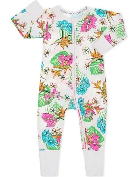 Bonds Zip Wondersuit - Rainbow Paradise White