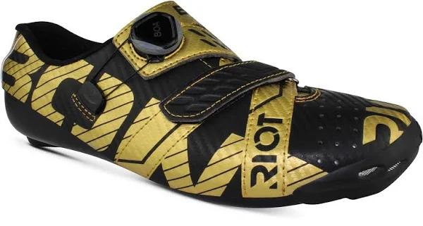 Bont Riot+ Boa Cycling Shoes Black Gold - 50