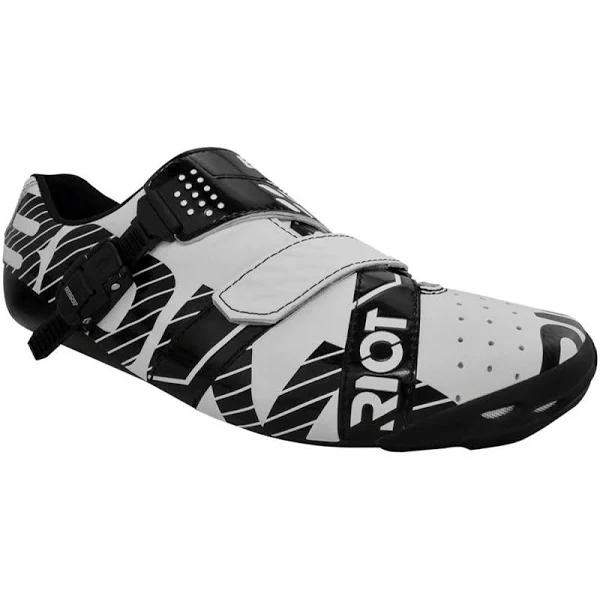 Bont Riot Road Shoes - EU 43 - White/Black