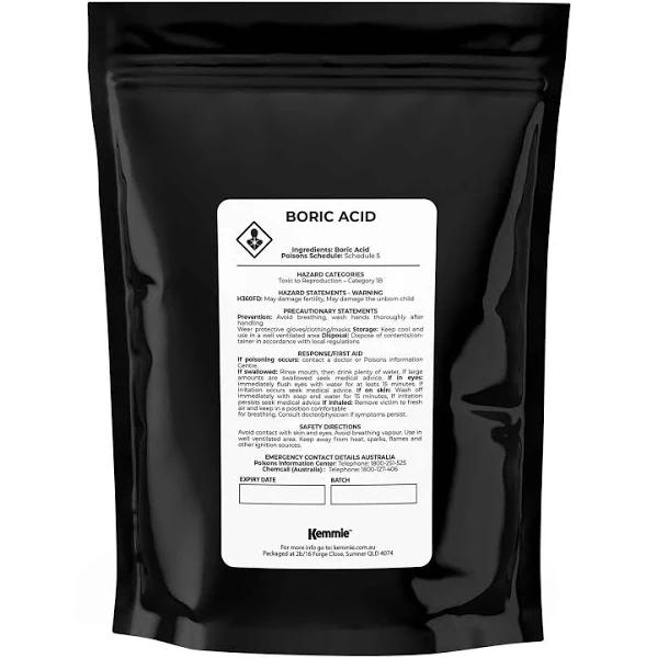 Boric Acid Powder High Purity Fully Soluble Granules - Pest Ant Cockroaches Bulk