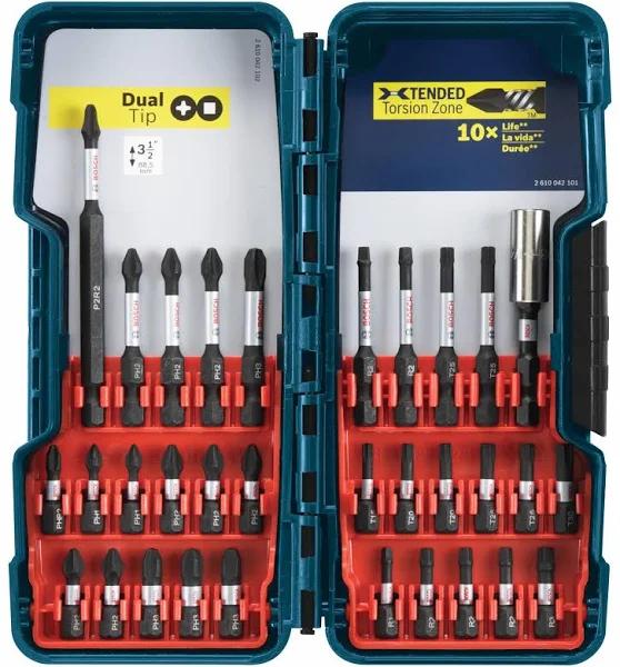 Bosch SBID32L Impact Tough Screwdriving Bit Set, 32-set