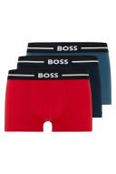 Boss 3 Pack Bold Boxer Shorts, Size S, Multi