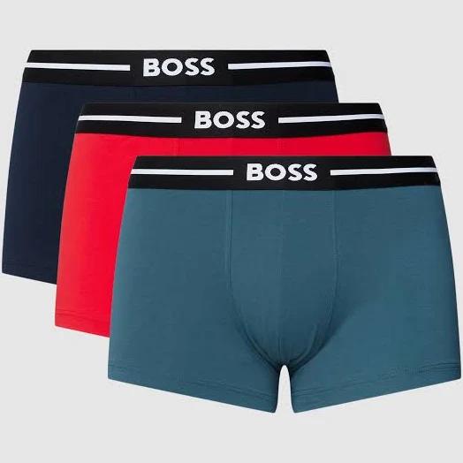 Boss 3 Pack Bold Boxer Shorts, Size S, Multi