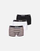 Boss 3 Pack Design Boxer Shorts, Size 2XL, Beige