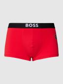 Boss Bodywear 2 Pack Metallic Boxer Trunks - Black & Red