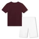 BOSS-Boys Grey & Navy Blue Shorts & T-Shirt Set