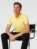 Boss Cotton-Piqué Polo Shirt With Logo Badge, Men, Size: S, Light Yellow