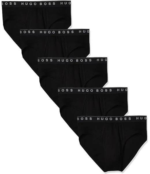 Boss Five-Pack Black Logo Briefs