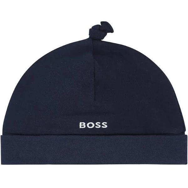 Boss Kids - Navy Logo Baby Hat - 40 cm
