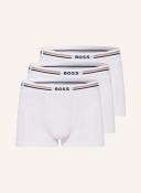 Boss Logo Trunks (Pack of 3) - White - L