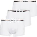 Boss Logo Trunks (Pack of 3) - White - M