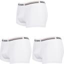 Boss Logo Trunks (Pack of 3) - White - M