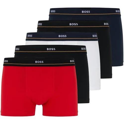 Boss - Men's Black Pocket Squares - 5-Pack Boxer Briefs Long - Size XL at The Iconic
