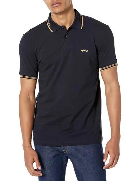 Boss Men's Paul Curved Logo Polo Shirt