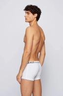 Boss Men's Underwear Cotton Stretch 3 Pack Trunks - Grey/White/Black