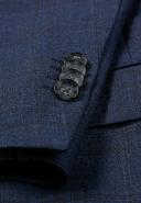 Boss Regular-fit Suit in Checked virgin-wool serge, Men, Size: 48R, Dark Blue
