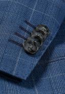 Boss Slim-Fit Suit in Checked Stretch Virgin Wool, Men, Size: 38L, Blue