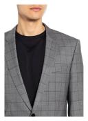 Boss Slim-Fit Suit in Checked Virgin Wool, Men, Size: 48, Light Grey