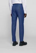 Boss Slim-Fit Three-piece Suit in Stretch Wool, Men, Size: 34R, Blue