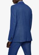 Boss Slim-Fit Three-piece Suit in Stretch Wool, Men, Size: 42R, Blue