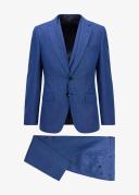Boss Slim-Fit Three-piece Suit in Stretch Wool, Men, Size: 42R, Blue