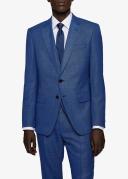 Boss Slim-Fit Three-piece Suit in Stretch Wool, Men, Size: 42R, Blue