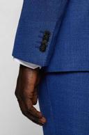 Boss Slim-Fit Three-piece Suit in Stretch Wool, Men, Size: 46L, Blue