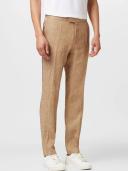 Boss Slim-Fit Two-Piece Suit in Melange Linen, Men, Size: 40R, Beige