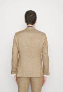 Boss Slim-Fit Two-Piece Suit in Melange Linen, Men, Size: 46R, Beige