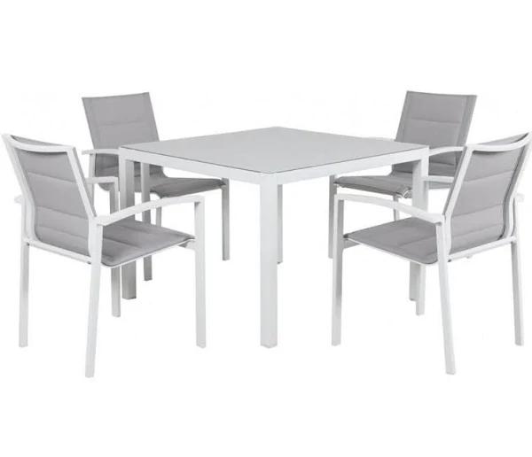 Boston 5 Piece Dining (White)