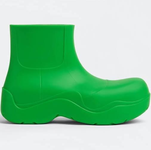Bottega Veneta, Puddle rubber ankle boots, Women, Green, EU 37, Ankle boots, Rubber