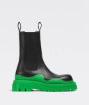 Bottega Veneta Tire Chelsea Boot - Green - Woman - 35.5 - Calfskin