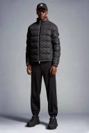 Bourne Short Down Jacket Printed Water-Repellent Canvas, Black, 2